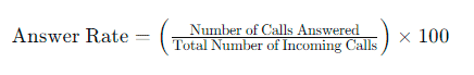 answer rate formula